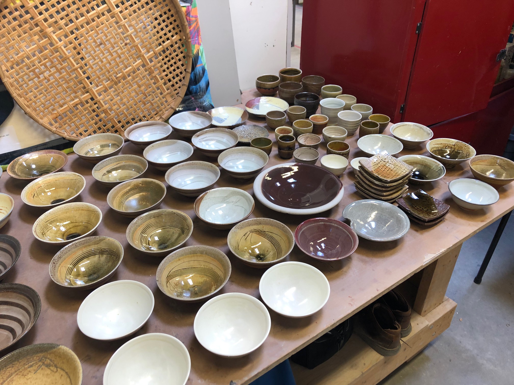 Ceramics on a table
